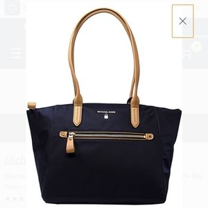 Like new.Michael Kors Medium Kelsey Zip Nylon Tote